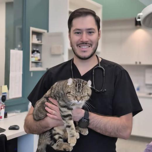 Dr. Guilherme Kehdi With Cat