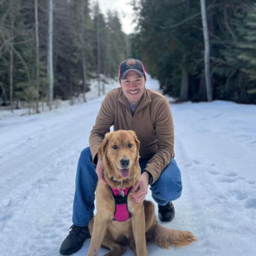Dr. Guilherme Kehdi With Dog